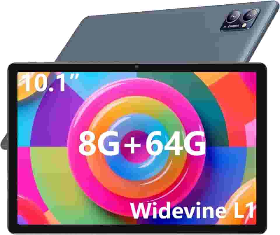 N-one Tablet Android, tela HD IPS de 10,1 polegadas, 8 GB de RAM, 64 GB de ROM e expansão de 1 TB, Npad Y1 com bateria Widevine L1 6H para leitura de vídeo e presente