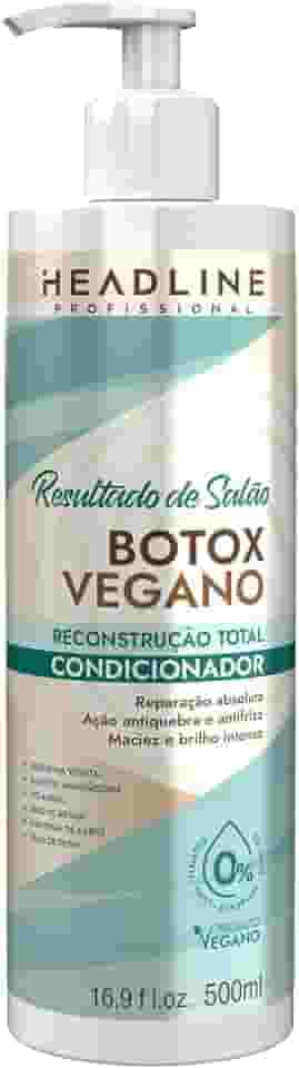 Condicionador Botox Vegano - Reconstrói, Fortalece e Realinha - HEADLINE Resultado de Salão - 500ml
