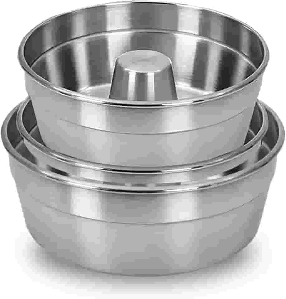 Kit 3 Formas de Bolo N18-20-22 com Furo Redonda em Aluminio