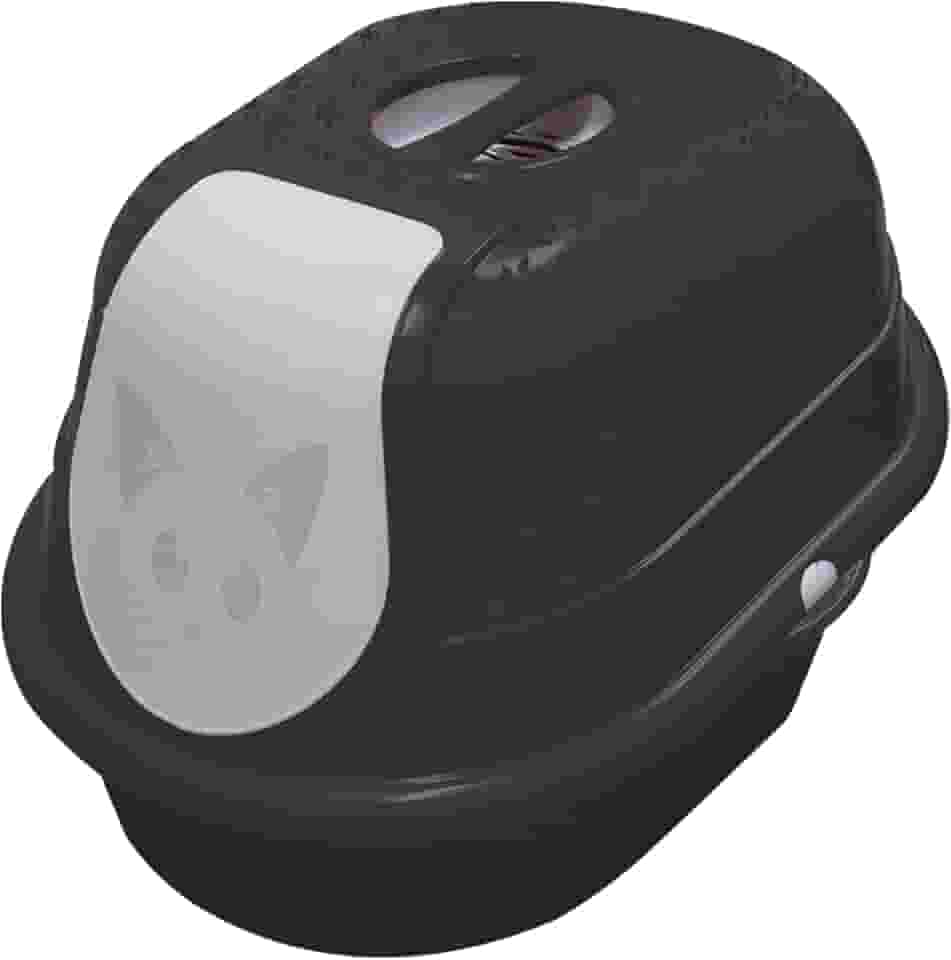 Furacão Pet, Cat Toalete, Sanitário Fechado Para Gatos - Preto