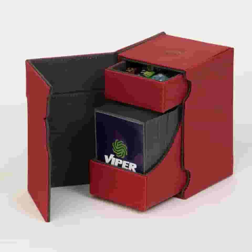 Deck Box Torre 100+ Para Card Game Premium Viper (Vermelha)