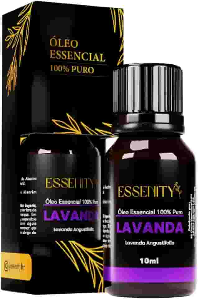 Óleo Essencial de Lavanda 10ml 100% Puro – Ideal para Difusor, Aromaterapia e Relaxamento, Vegano – ESSENITY