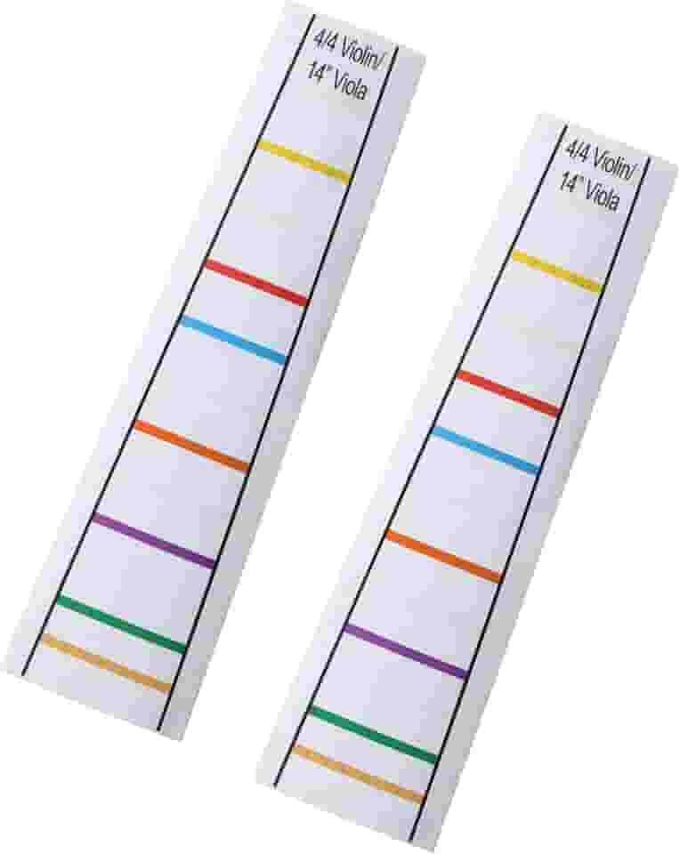 2 peças 4/4 transparente guia de dedo para violino guia de dedo marcador de posição decalque etiqueta acessório violino prática violino guia de dedo adesivo indicador de posição marcador de posição