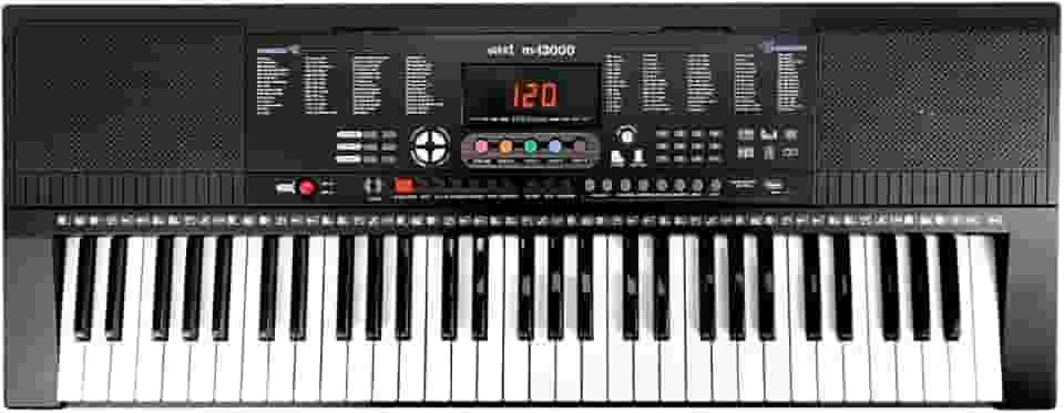 Teclado Musical MXT Profissional com 61 teclas Sensitivas 500 Timbres e Ritmos USB e MIDI