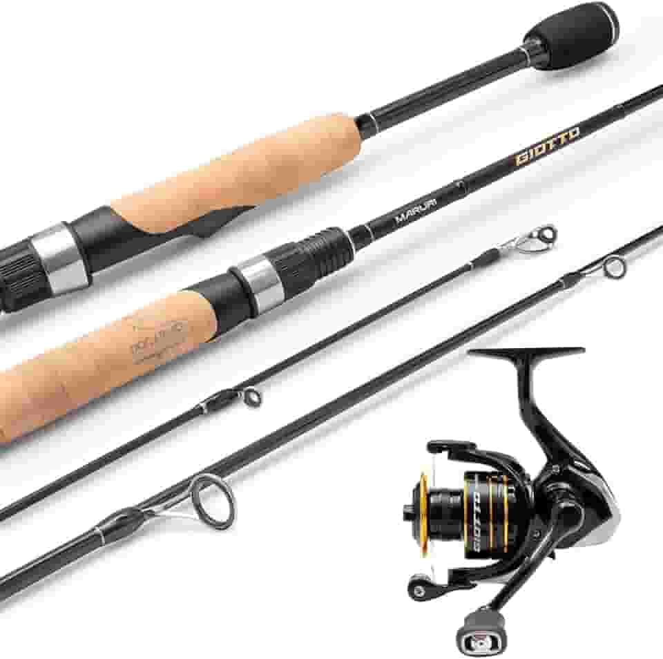 Kit Vara para Molinete 40lb Ação Rápida Maruri + Molinete Carretel Alumínio 7 Rolamentos Maruri Brasil