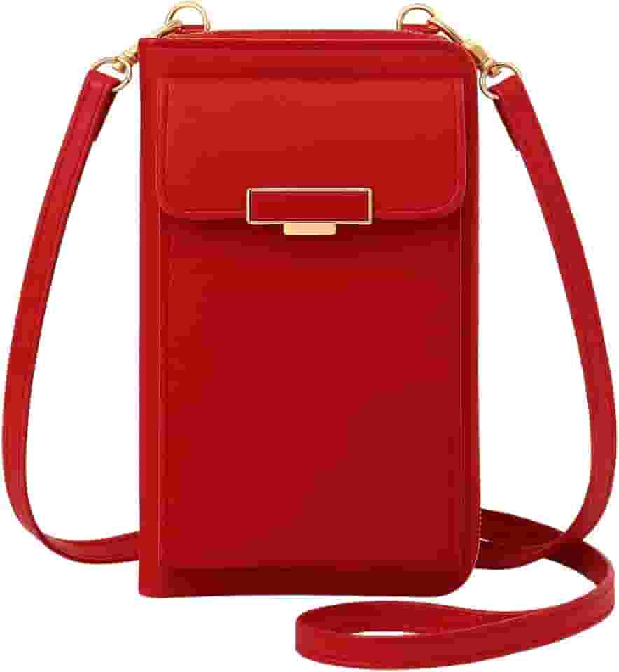 Bolsa Carteira Porta Celular Feminina Alça Transversal Ajustável Removível Pequena Compacta Prática
