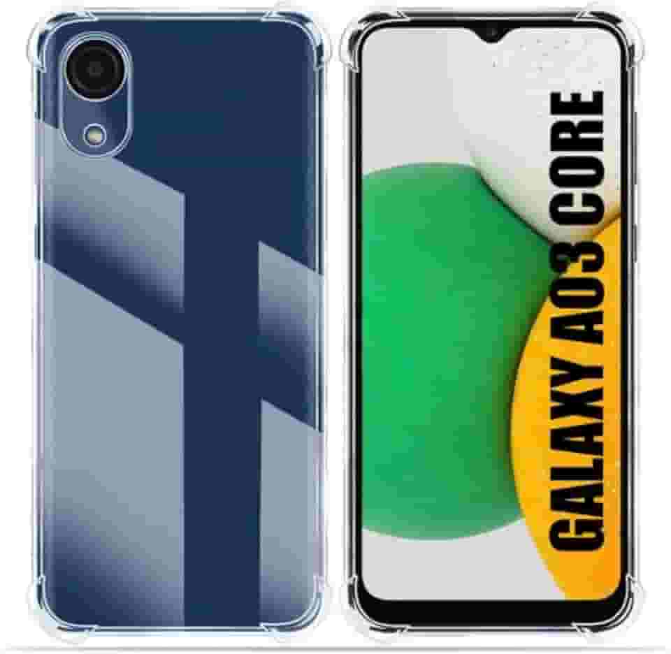 [GL CASES] Capinha Samsung A03 CORE Capa Samsung A03 CORE Slim Clear Anti Impacto Reforçada Silicone Transparente Case Flexível Anti Choque Encaixe Preciso Com Proteção Para Câmera e Tela