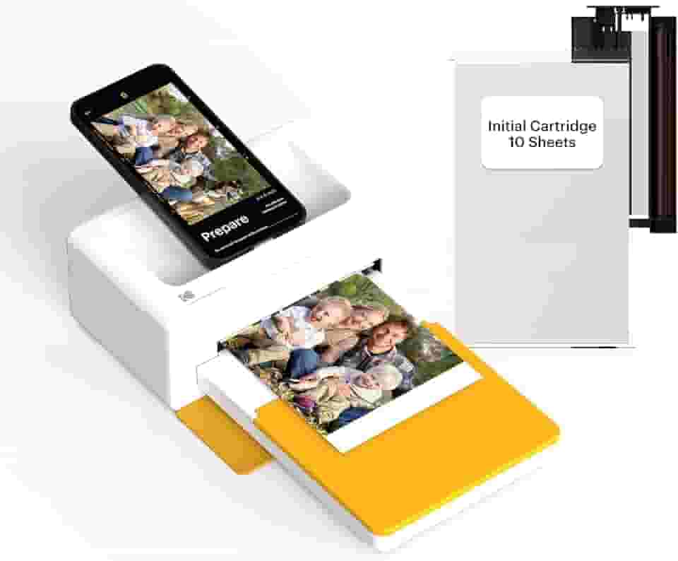 KODAK Impressora fotográfica instantânea Dock Plus 4PASS (10 x 15 cm) + 10 folhas
