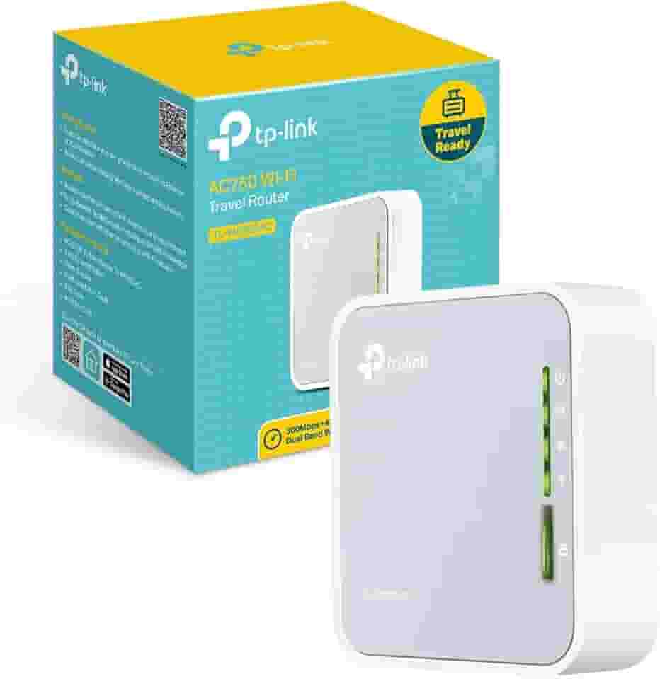 TP-Link AC750 Wireless Portable Nano Travel Router - WiFi Bridge/Range Extender/Access Point/Client Modes, Mobile in Pocket(TL-WR902AC)