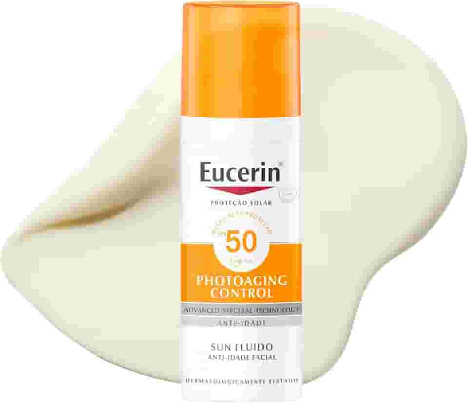 EUCERIN Protetor Solar Facial Anti-idade FPS 50 50ml, Antirrugas, Pele Madura, Proteção UVA, UVB e Luz Visível