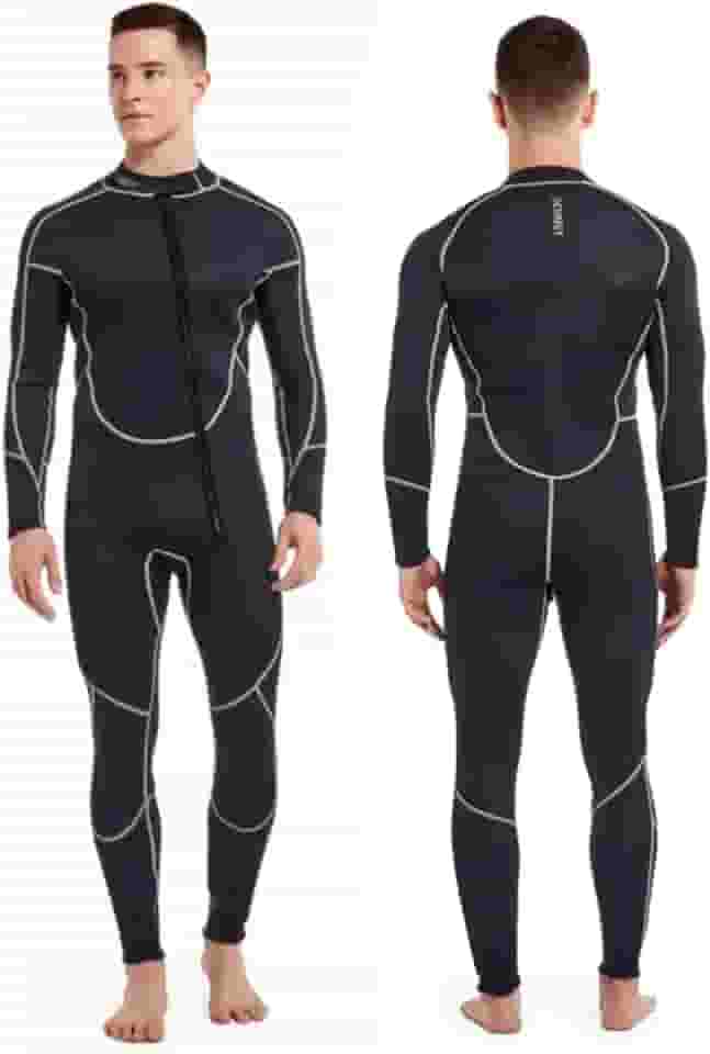 neoprene mergulho 1.5mm 3 mm Roupa de mergulho de uma peça Mangas compridas masculinas e femininas Zíper frontal Caiaque de mergulho com surf quente e frio