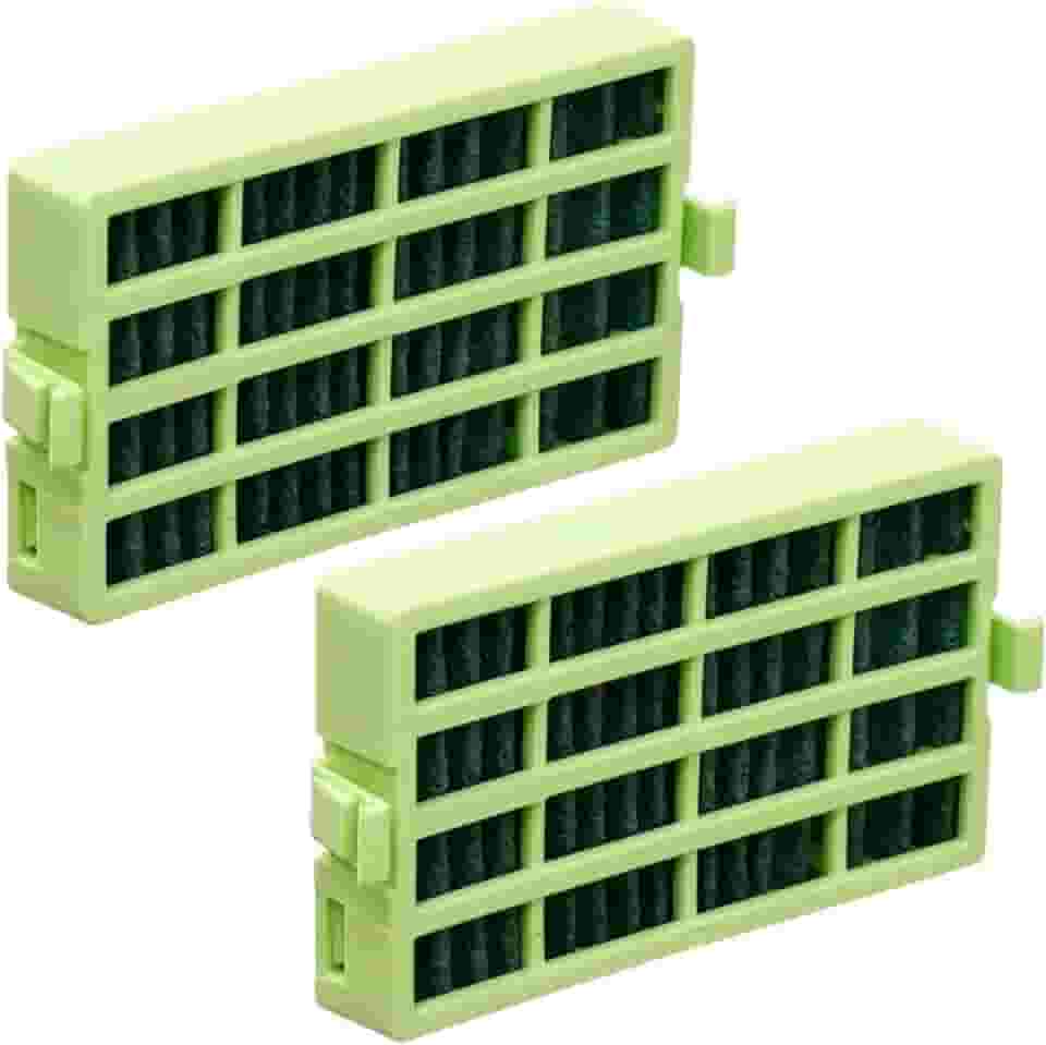 2 Filtro Geladeira compatível com Consul Bem Estar para Modelos CRM45, CRM47, CRM49, CRM50, CRM51, CRM52, CRM55, CRM56 - Antiodor, Desodorizador e Antibactéria - Cor Verde