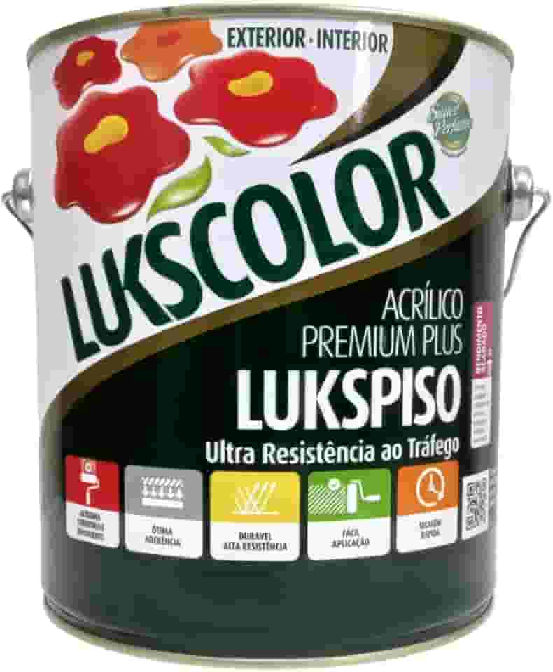 Tinta Piso Lukscolor Lukspiso Premium Plus Branco 3,6l