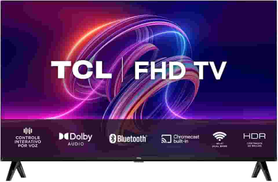 Smart TV TCL 40 Polegadas LED Full HD S5400A Android TV WiFi Bluetooth Google Assistente 40S5400A