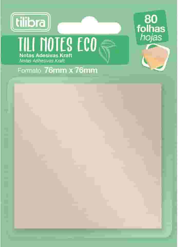 Tilibra - Bloco Adesivo Tili Notes 76x76mm 80 Folhas Kraft