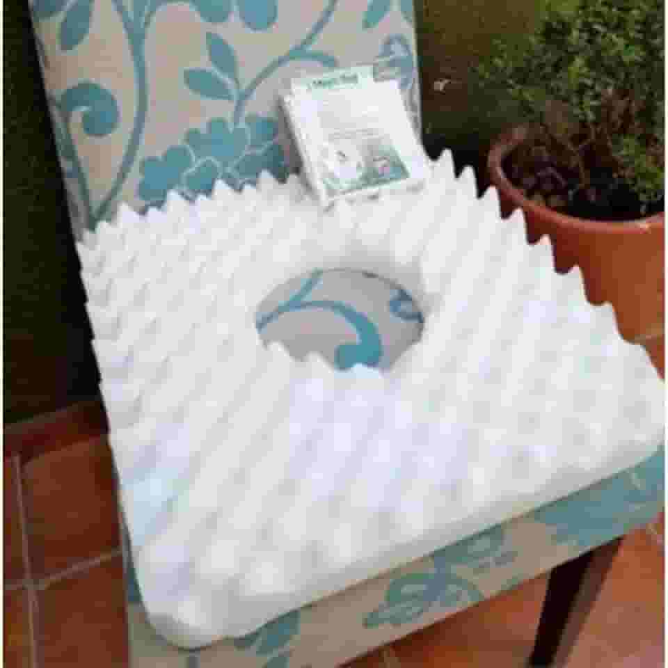 Almofada Caixa de Ovo Escaras Hemorroida com Orificio Removivel mais Capa protetor impermeável