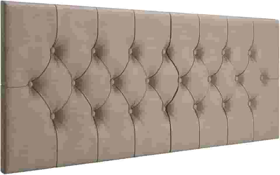 Cabeceira Para Cama Box Casal Queen Capitonê 1,60x56 Decoração V. Cores (Bege)