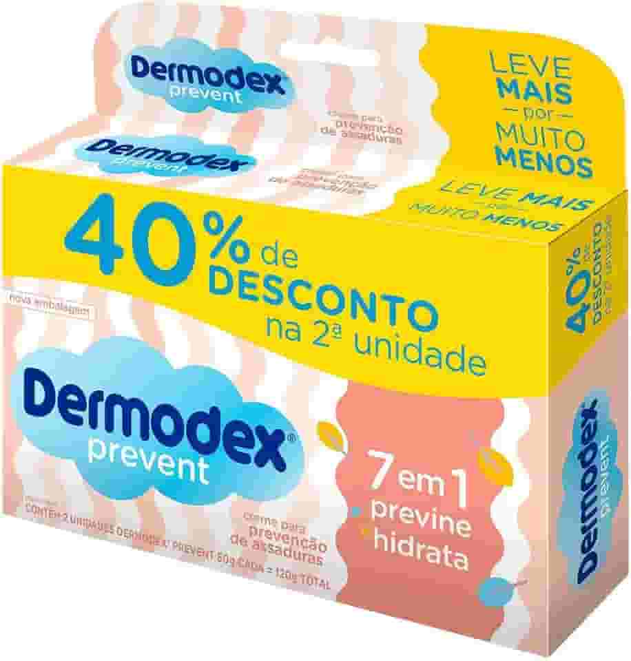 Dermodex Prevent Kit Pomada para Prevenção de Assaduras - 120g (2x60g)