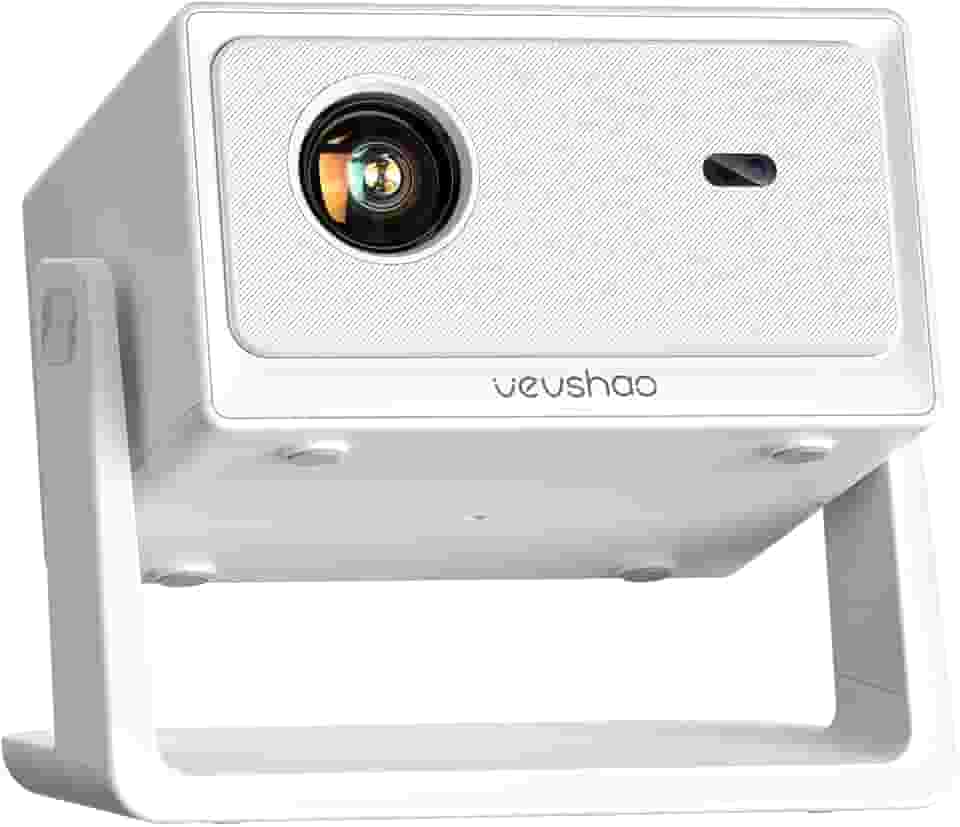 VEVSHAO A16 Projetor Portátil Android Smart,4K 1080p portátil Full HD Mini Projetor 380 ANSI Auto Focus Auto Keystone,Wi-Fi 6,Android 12,automatic obstacle avoidance,Home Video Proyector,para casa