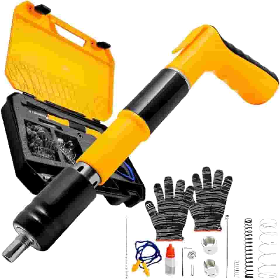 Kit Pistola Finca Pino Manual Fixa Concreto Drywall Rebite