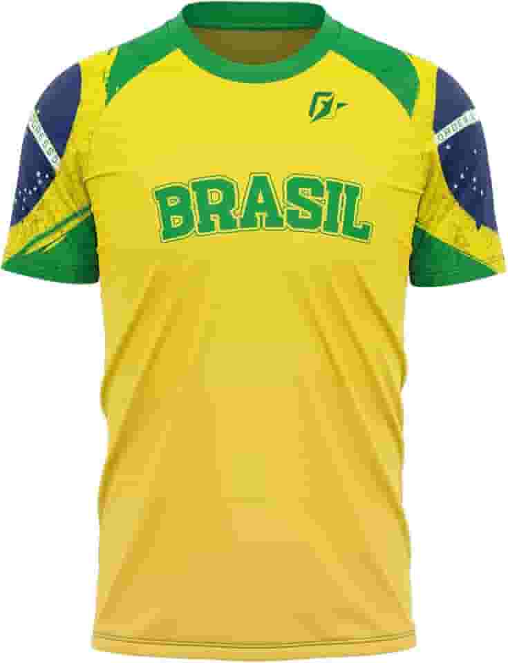 Camiseta Filtro UV Brasil Bandeira OverFame
