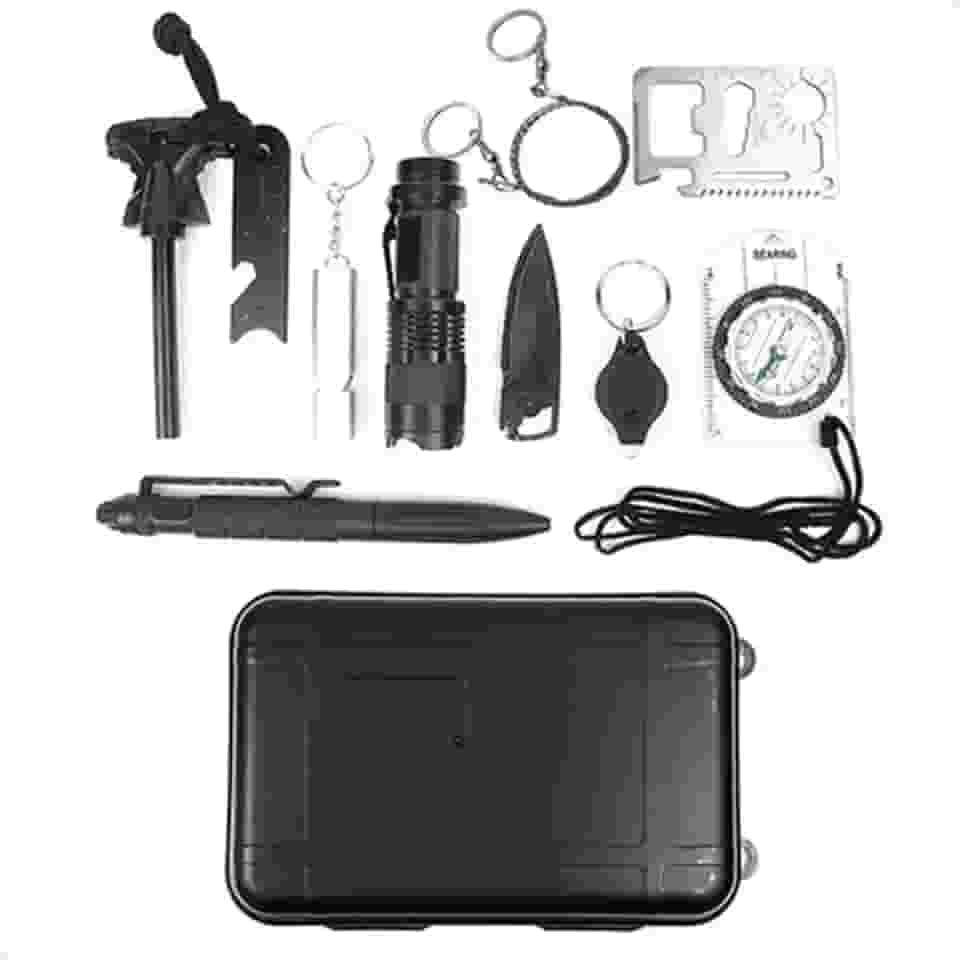Kit de Sobrevivência Completo Lorben Tático Emergência Defesa Pessoal Viagem Camping Acampamento-GT6367