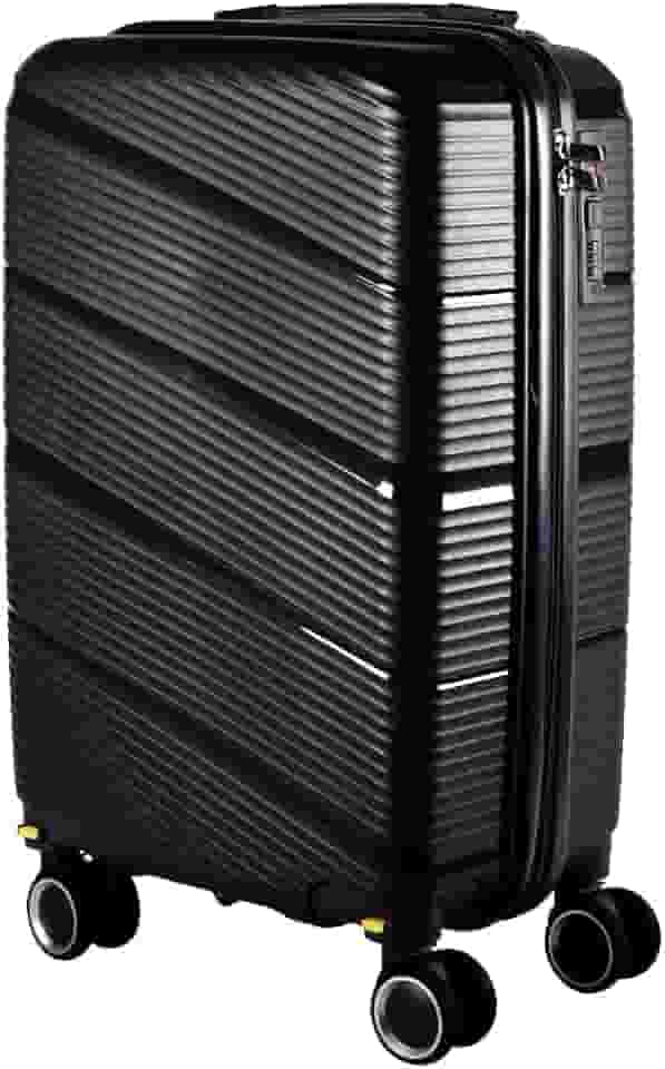 Mala de Bordo 10KG Polipropileno Inquebrável Expansível Dubai (Preta)