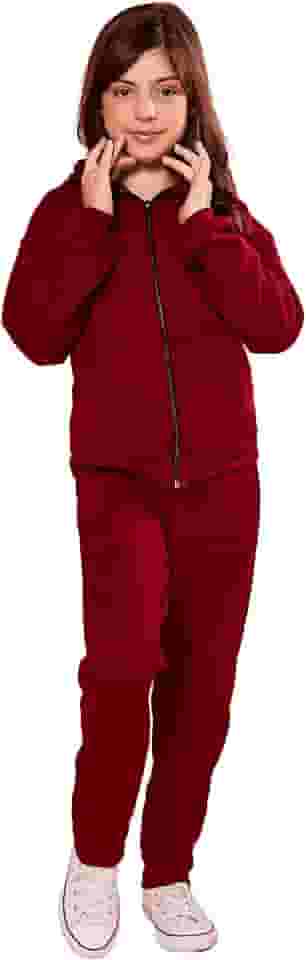 Conjunto Infantil Moletom com Capuz, Blusa e Calça, Preto