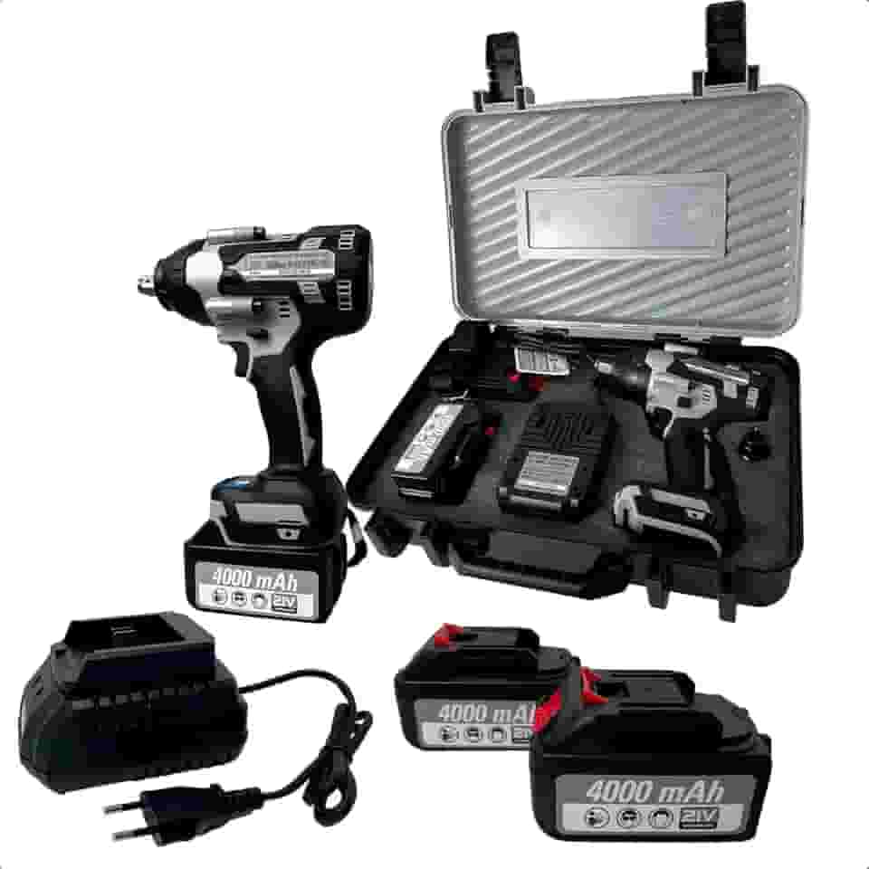 Chave de impacto a Bateria 21V 4Ah 1/2" Brushless com 2 baterias - SGT-7507-PRO - Sigma (110V/220V)