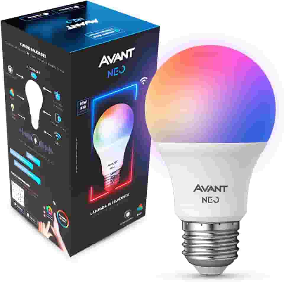 Lampada Led Smart Inteligente Wi-fi 2.4 GHz Alexa google 10w RGB E27 110v/220v Cod: 290028177 Neo Avant (Rgb, 1 Unidade)