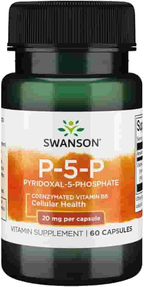 Swanson P-5-P (piridoxal-5-fosfato) Vitaminb-6 20 miligramas 60 cápsulas