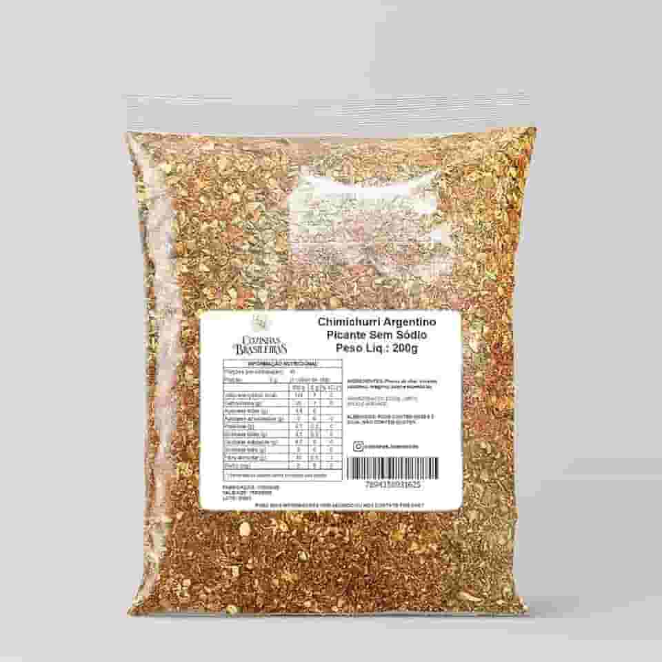 Tempero chimichurri argentino picante (200g)