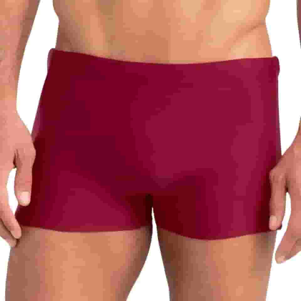 Sunga Boxer Mash Masculina Cordão Ajustável Natação Praia UV 50+ Lisa