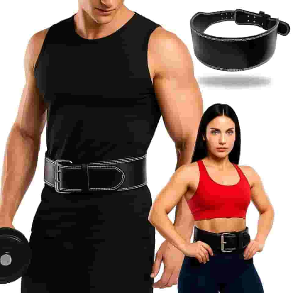 Cinturão De Couro Academia Crossfit Agachamento Fit Musculação Ajustável Suporte Lombar Profissional Reforçado