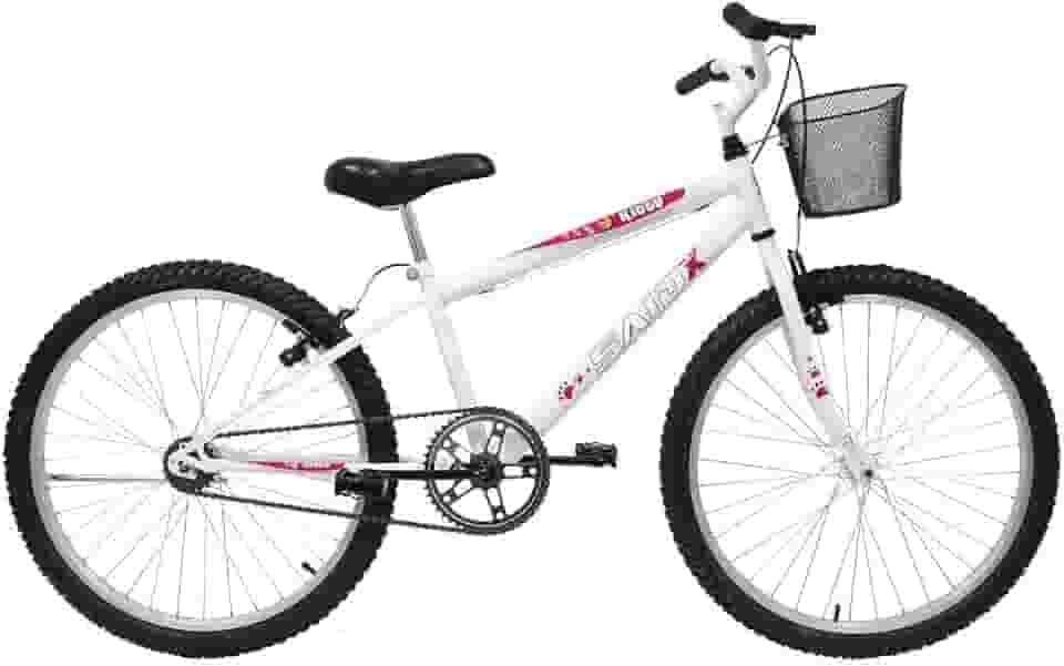 Bicicleta Aro 24 Feminina Saidx Quadro em Aço Freio V-Brake
