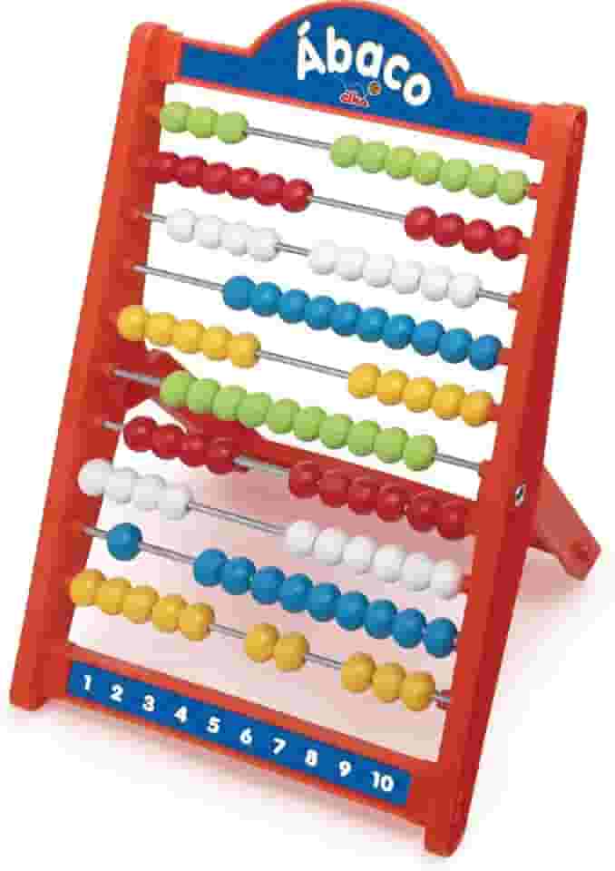 Elka 512, Contador, Plástico, Ábaco Escolar com 100 Bolas, Elka Brinquedos, Multicor