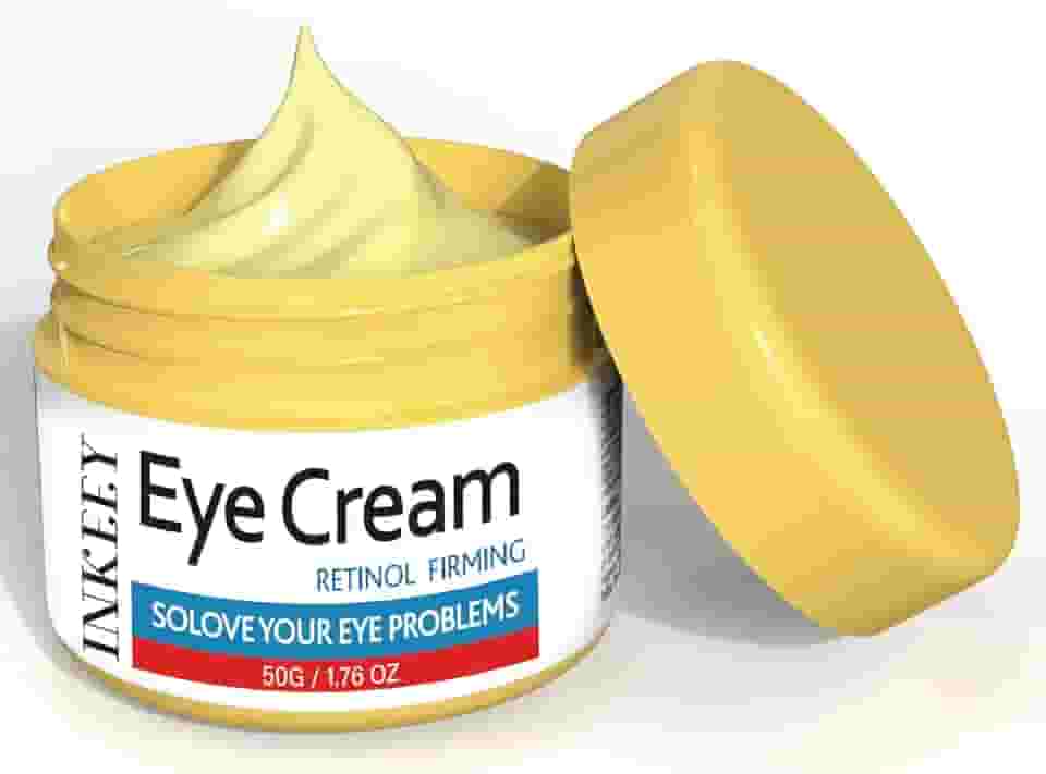 Creme para olhos Retinol para inchaço e bolsas, creme para combater o envelhecimento sob os olhos com retinol e cafeína para suavizar linhas finas, rugas e olheiras, 50 ml