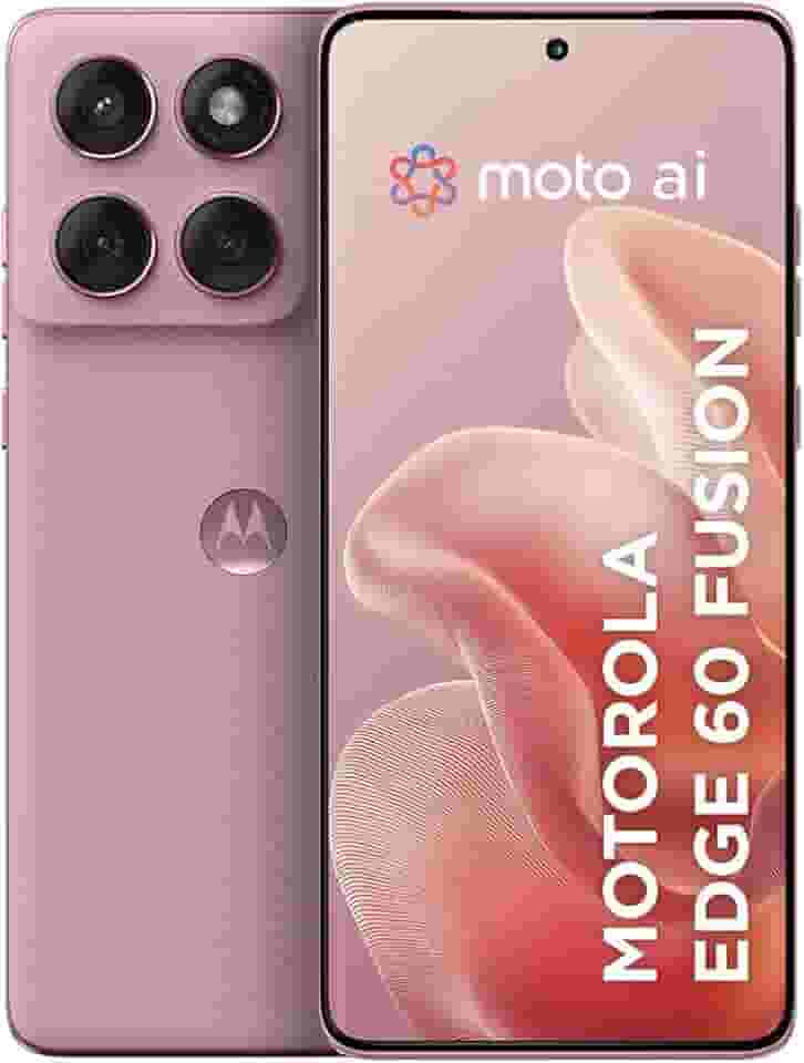 Smartphone Motorola Edge 60 Fusion 5G - 256GB 16GB (8GB RAM+8GB Ram Boost) 50MP Sony AI Camera IP68 NFC - Rosa