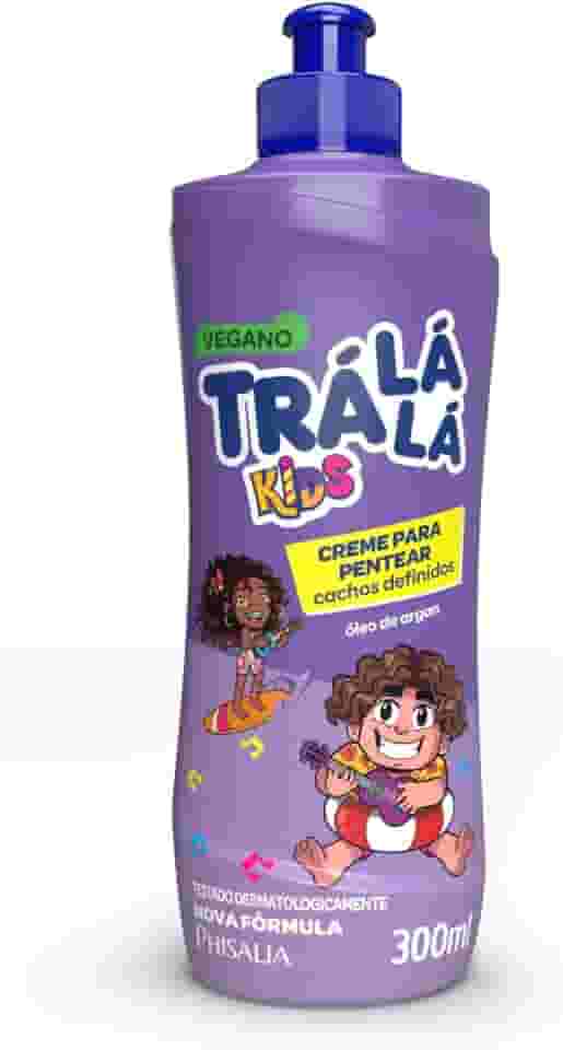 Trá Lá Lá Creme De Pentear Cachos Personagem Kids Roxo 300 Ml
