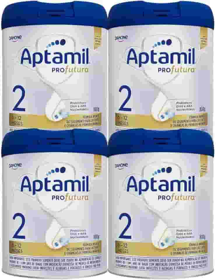 Fórmula Infantil Aptamil Profutura 2 800g - Kit 4 latas