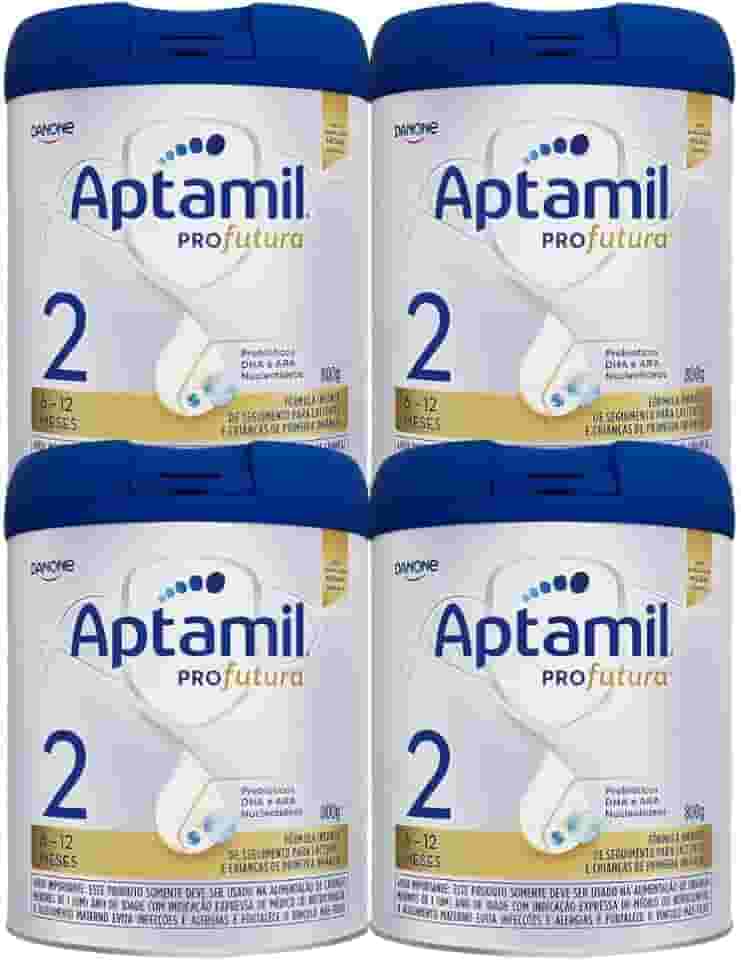 Fórmula Infantil Aptamil Profutura 2 800g - Kit 4 latas
