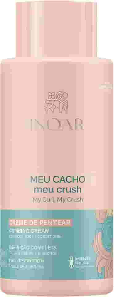Inoar, Meu Cacho, Meu Crush – Creme de Pentear, Define Cachos, Hidrata e Controla o Frizz, Com Óleos Naturais e Vitaminas - 500ml