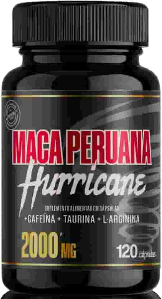 Maca Peruana 2000mg Super Concentração Ativa Com Arginina + Taurina + Cafeína Para Praticantes de Musculação E Esportistas Com 120 Cápsulas