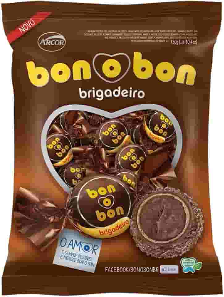 Wafer Bonobon Brigadeiro 50 unidades de 15g