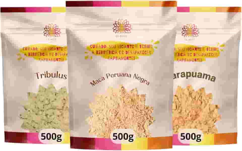 Kit Performance Masculina, Maca Peruana, Trib. e Marapuama | Ca.Nuts