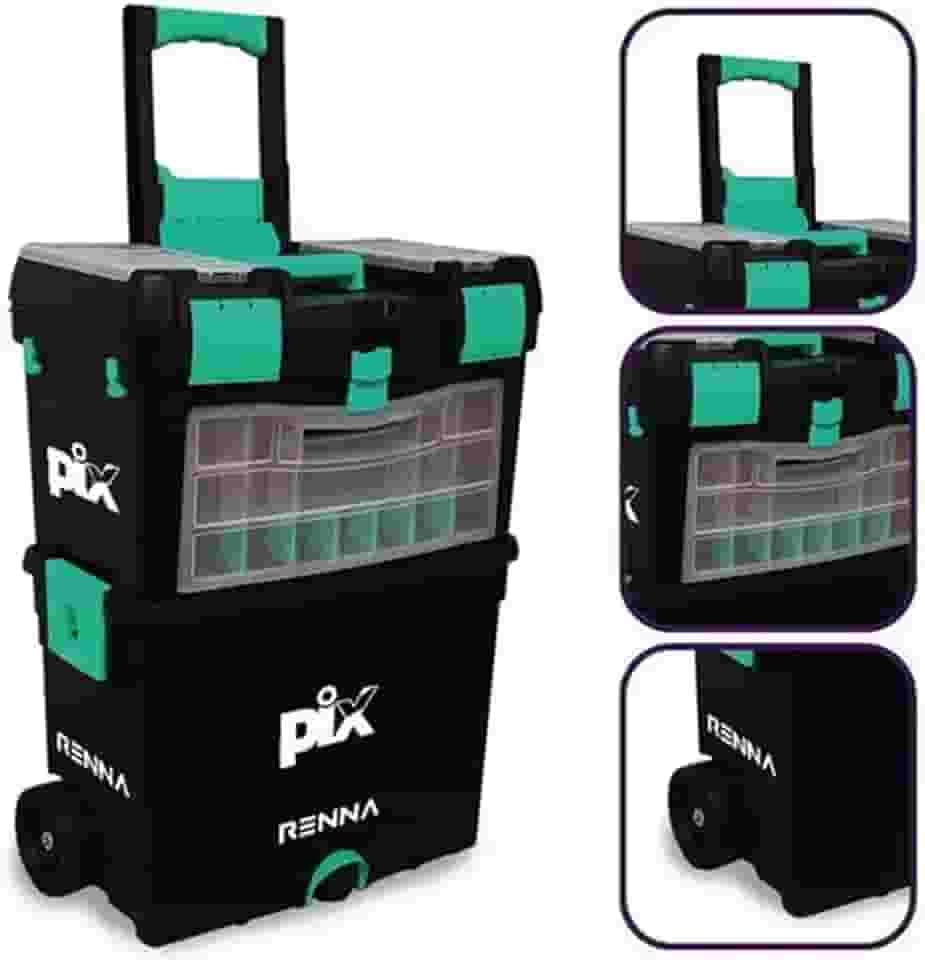 Caixa de Ferramentas Dupla Rodinha Pix