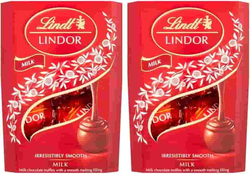 2 Caixas de 37g, Bombons de Chocolate Suiço, Lindt Lindor