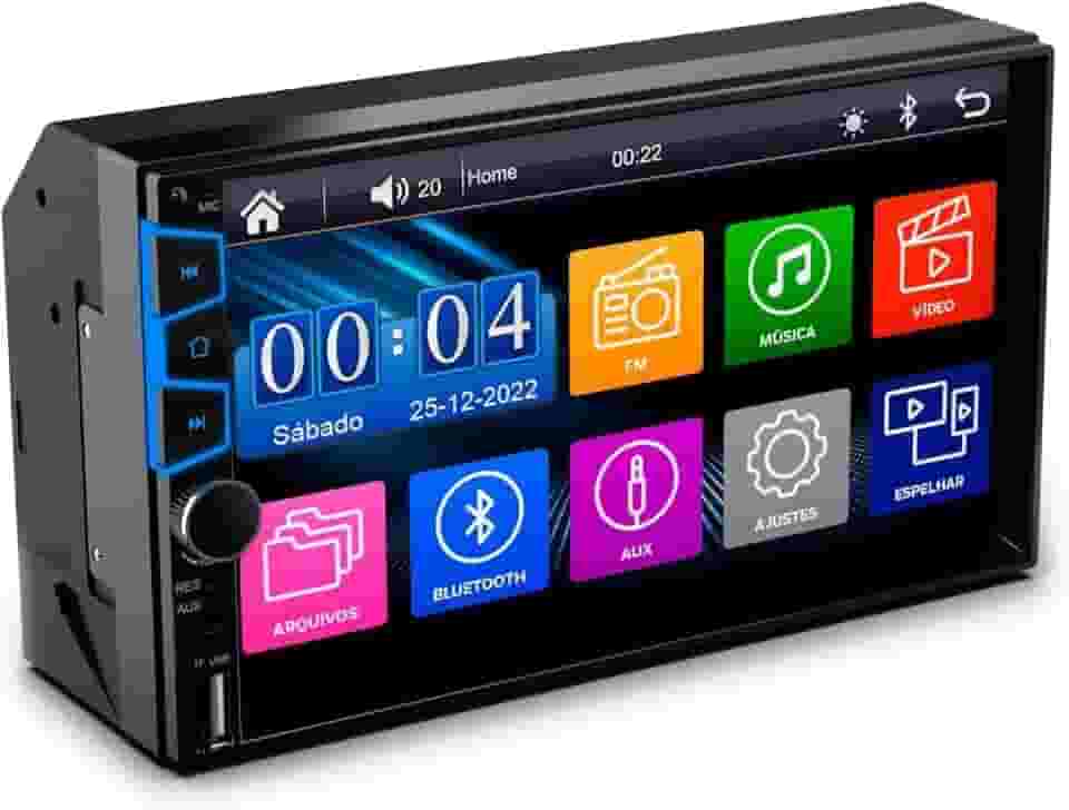 WLK Automotive Central Multimídia Universal Mp5 Espelhamento Android IOS