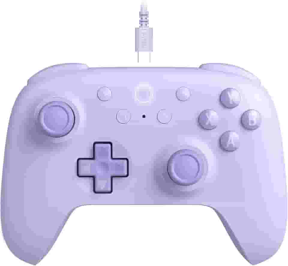 8Bitdo Ultimate 2C Wired Controller for Windows PC and Android, with 1000Hz Polling Rate, Hall Effect Joysticks and Hall Triggers, and Remappable L4/R4 Bumpers (Purple)