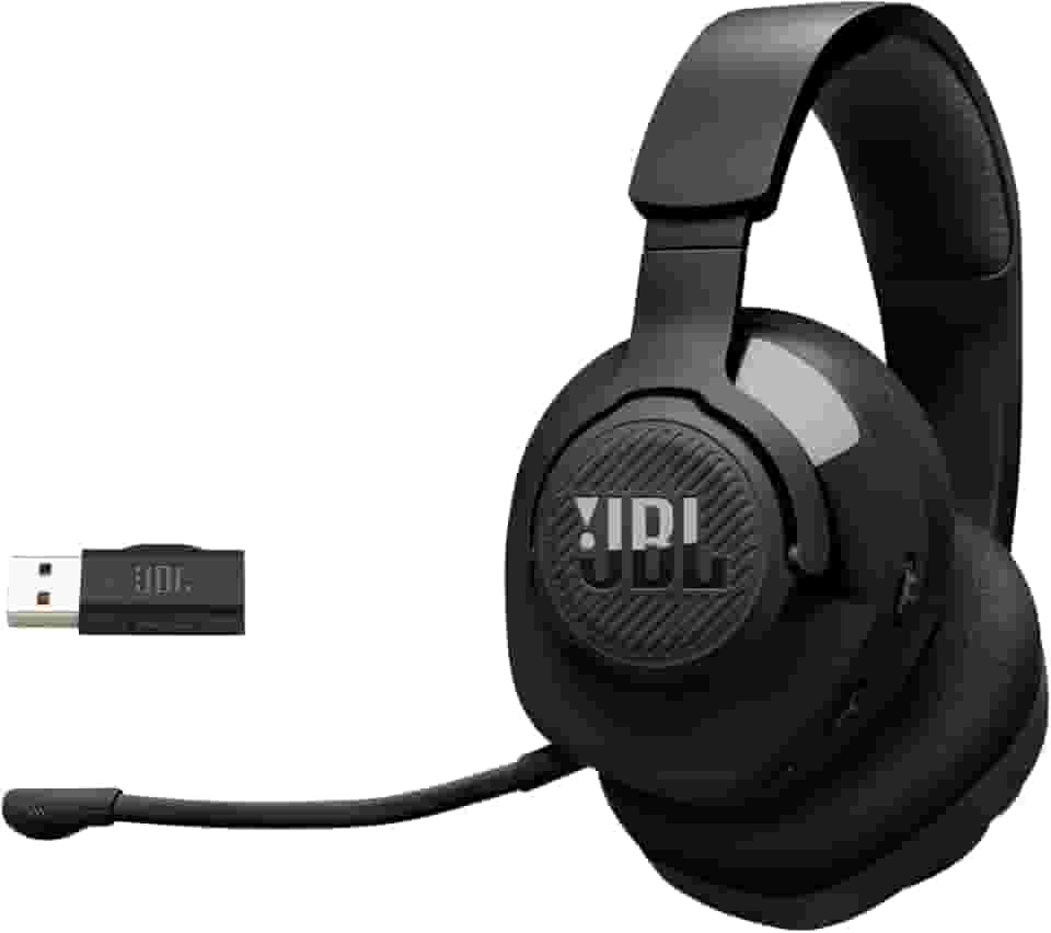 JBL, Fone de Ouvido Com Fio, Quantum 360 Wireless, Headset Gamer, Over Ear, Microfone Removível - Preto